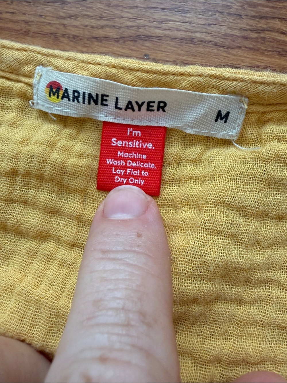 Marine Layer yellow Valencia wrap dress M - Picture 8 of 12